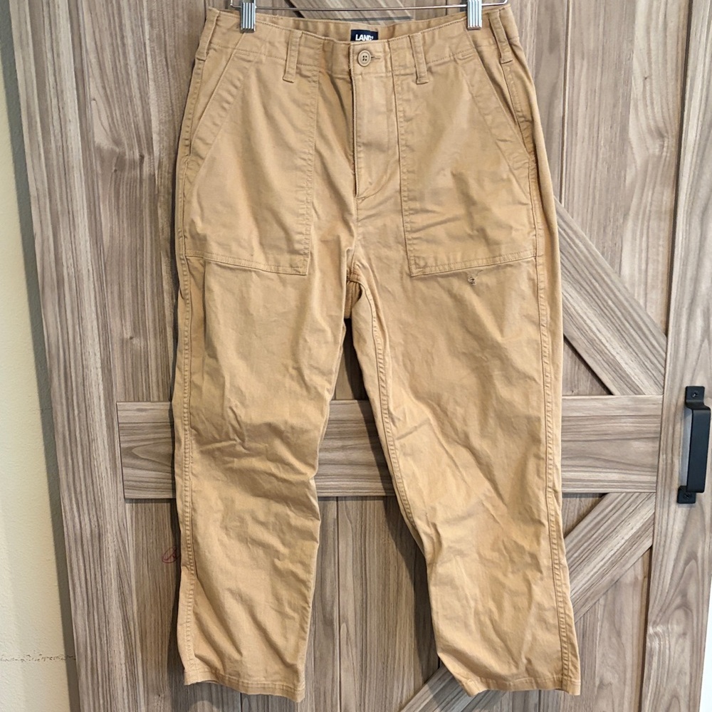 Lands' End Wide Leg Pants in Tan